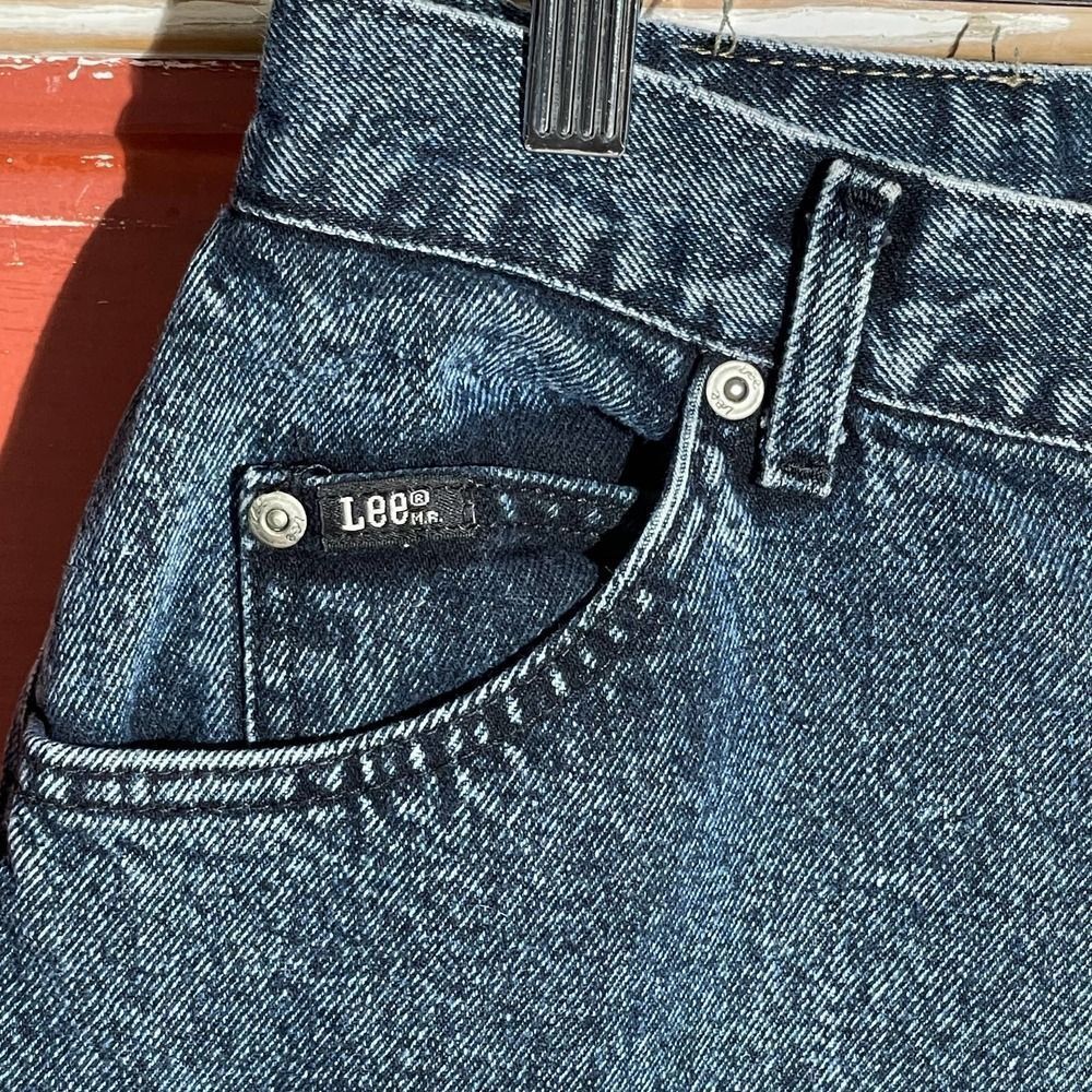 30w 80s USA Vintage Lee Riders Acid Wash‎ Jeans - Picture 3 of 11